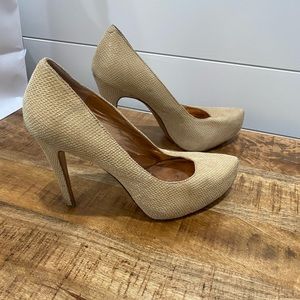 BCBG nude pumps